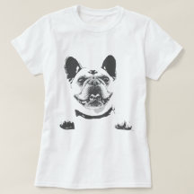 zwarte grijze Franse bulledog Graphic T-Shirt