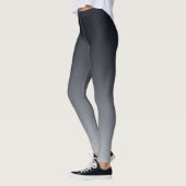 Zwarte grijze gradiënt. Ombre. Leggings (Links)