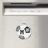 zwarte grijze jongens voetbalclubs kleuren magneet (Insitu (Vaatwasser))