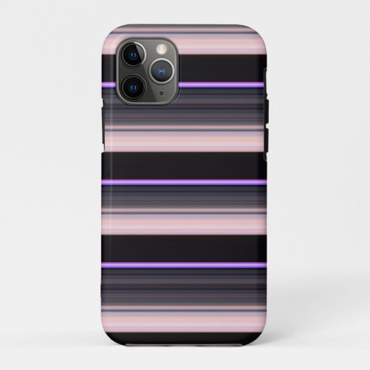 zwarte grijze strepen Case-Mate iPhone case (Achterkant)