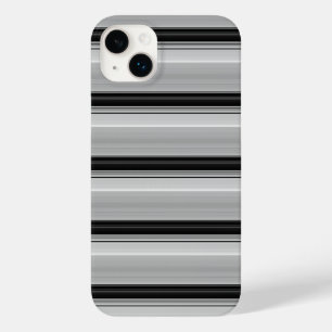Zwarte grijze strepen leuk Case-Mate iPhone 14 plus hoesje