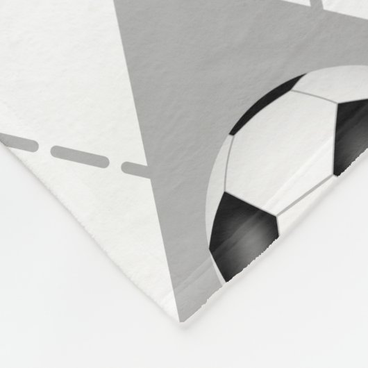zwarte grijze voetbalploegen kleuren argyle fleece deken (Hoek)