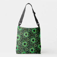 Zwarte groene Jimette Design schoudertas