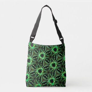 Zwarte groene Jimette Design schoudertas Crossbody Tas