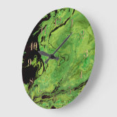 Zwarte groene marmer grote klok (Hoek)