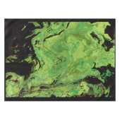 Zwarte groene marmer tafelkleed (Voorkant (Horizontaal))