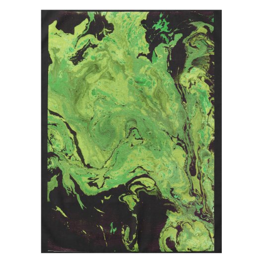 Zwarte groene marmer tafelkleed (Voorkant)