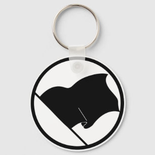 Zwarte groene Paarse vlag Geen symbool leeg Sleutelhanger