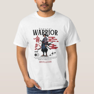 Zwarte & Groene Samurai Hoofd – Maximalistische St T-shirt