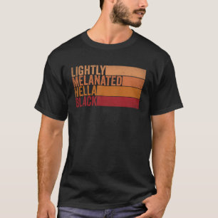 Zwarte Groovy Black Geschiedenis licht gesmolten H T-shirt
