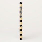 Zwarte haarpunten op bleek geel Case-Mate iPhone case (Achterkant/links)