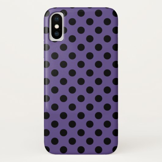 Zwarte haarpunten op ultraviolet Case-Mate iPhone case (Achterkant)