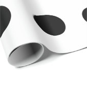 Zwarte haarpunten op wit cadeaupapier (Rol Hoek)