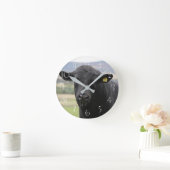 Zwarte haarstier ronde klok (Huis)