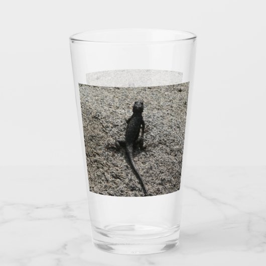 Zwarte Hagedis Glas (Voorkant)