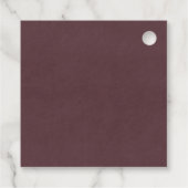 Zwarte Halloween Bloemenschedel Gotische Bruidsdou Bedankjes Labels (Achterkant)