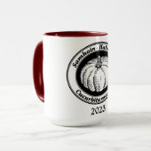  zwarte Halloween Pumpkin Ink Art Mok (Voorkant links)