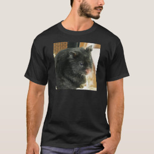 Zwarte hamster t-shirt