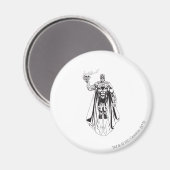 Zwarte hand met schedel 3 magneet (Voorkant / Achterkant)