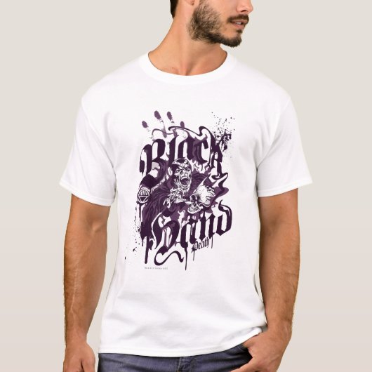 Zwarte hand - Paarse kraakbeen T-shirt (Voorkant)
