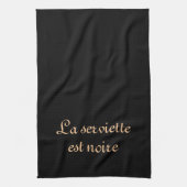 Zwarte handdoek (Verticaal)