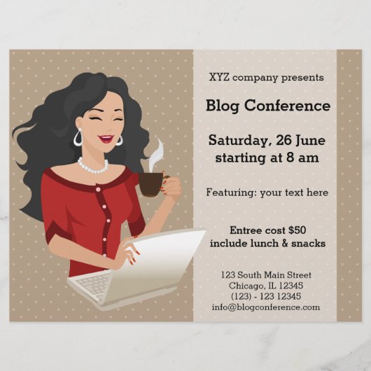 Zwarte haren voor de loopbaan flyer (Voorkant)