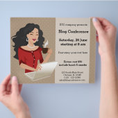 Zwarte haren voor de loopbaan flyer (Hand)