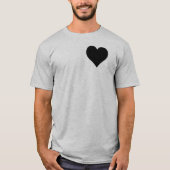  ZWARTE HART T-SHIRT (Voorkant)