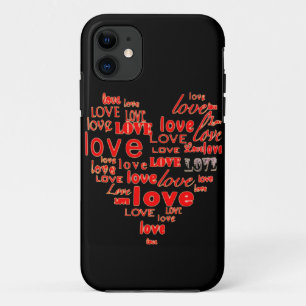 Zwarte harten en liefdestelefoon 5 hoesje