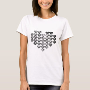 Zwarte harten. t-shirt