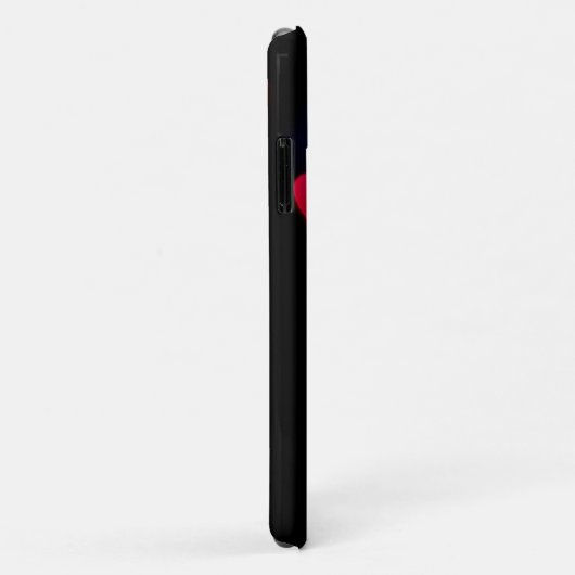 zwarte hartslag Case-Mate iPhone case (Achterkant/rechts)