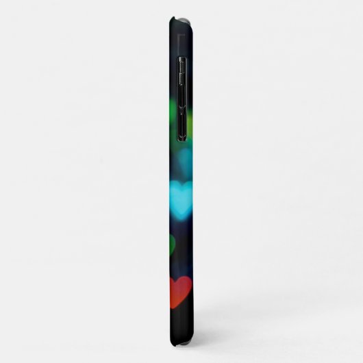 zwarte hartslag Case-Mate iPhone case (Achterkant/links)