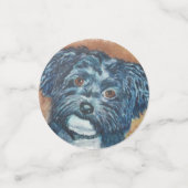 Zwarte Havanese Verjaardag Confetti (Kleine voorkant)