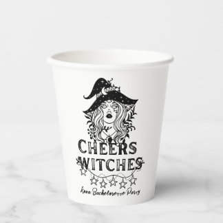 Zwarte heks Halloween Bachelorette Party Paper P Papieren Bekers