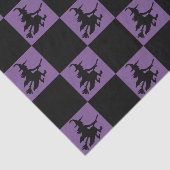 Zwarte Heksen Geruit Tissuepapier (Detail)