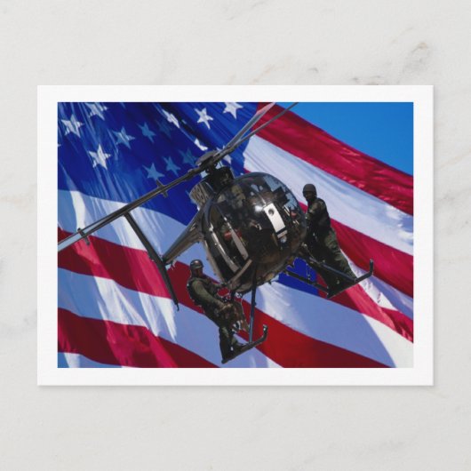 Zwarte helikopter briefkaart (Voorkant)