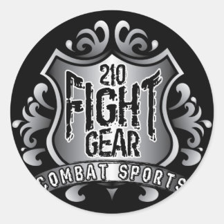 zwarte hemd ronde sticker