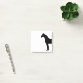 Zwarte hengst Elegant Paard Silhouet Tekening Post-it® Notes (Kantoor)