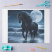 Zwarte hengst maanlicht tissuepapier (Craft)