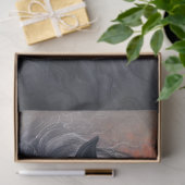 Zwarte hengst Mystic Paard Decoupage Tissuepapier (Geschenk)