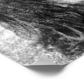 Zwarte hengst poster (Hoek)