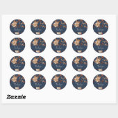 Zwarte Herfst Bedankt Sticker (Vel)