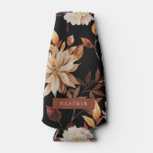 Zwarte Herfst Bloemenflesje Koeler (Voorkant)