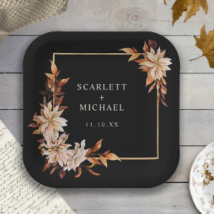 Zwarte Herfst Papieren Bord
