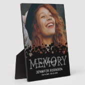 Zwarte Herinneringsfoto Fotoplaat (Zijkant)