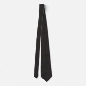 Zwarte Herringbone Fluister Stropdas (Achterkant)