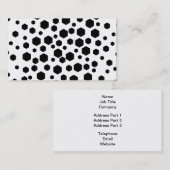 Zwarte Hexagons. Visitekaartje (Voorkant / Achterkant)