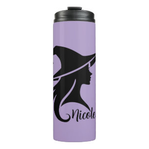 Zwarte Hoed Heks Wicca Heksen Halloween  Thermosbeker