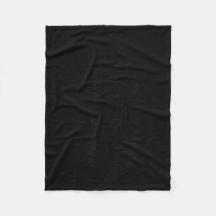 Zwarte hoeden society halloween heks vliegend bij  fleece deken