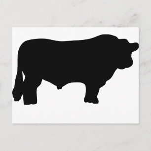 zwarte hoekstier briefkaart